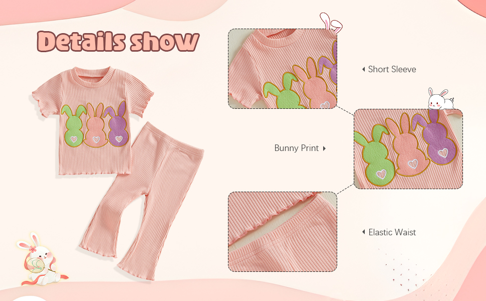 Tops T-shirts with Elastic Waist Flare Pants