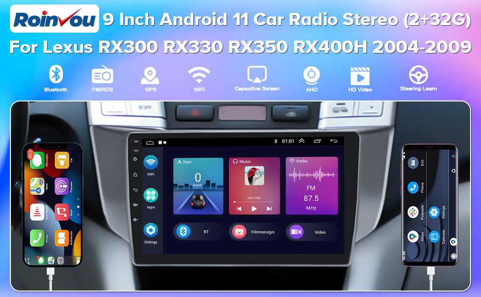 Lexus RX300 RX330 RX350 RX400H Car Stereo