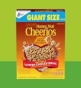 Honey Nut Cheerios Heart Healthy Breakfast Cereal, Gluten Free Cereal with Whole Grain Oats, Gian...