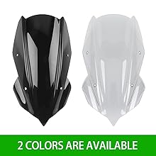 Amazon.com: Motorcycle Windshield WindScreen Fits for