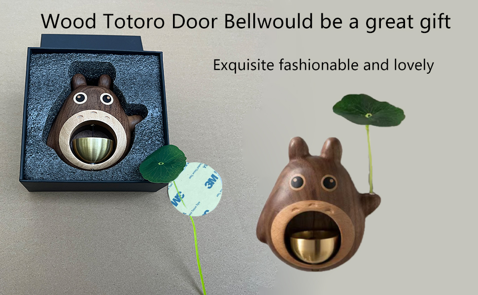 Totoro Shape Shopkeeper Bell For Door Opening Butter Chimes When Opens Chime Bells Magnetic
