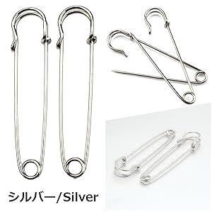 Amazon.co.jp: Copeflap ブローチピン 10個 7.5cm 安全ピン 特大