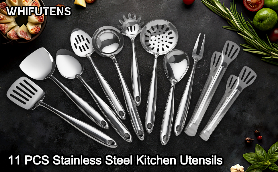 stainless steel kitchen utensils