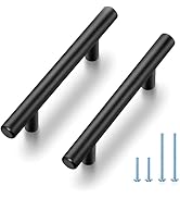 JOY DECOR 30 Pack 5 Inch Cabinet Pulls Kitchen Cabinet Handles with 3 Inch Hole Center Matte Blac...