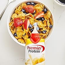 Add a Premier Protein shake to your favorite bowl of cereal for a protein packed breakfast