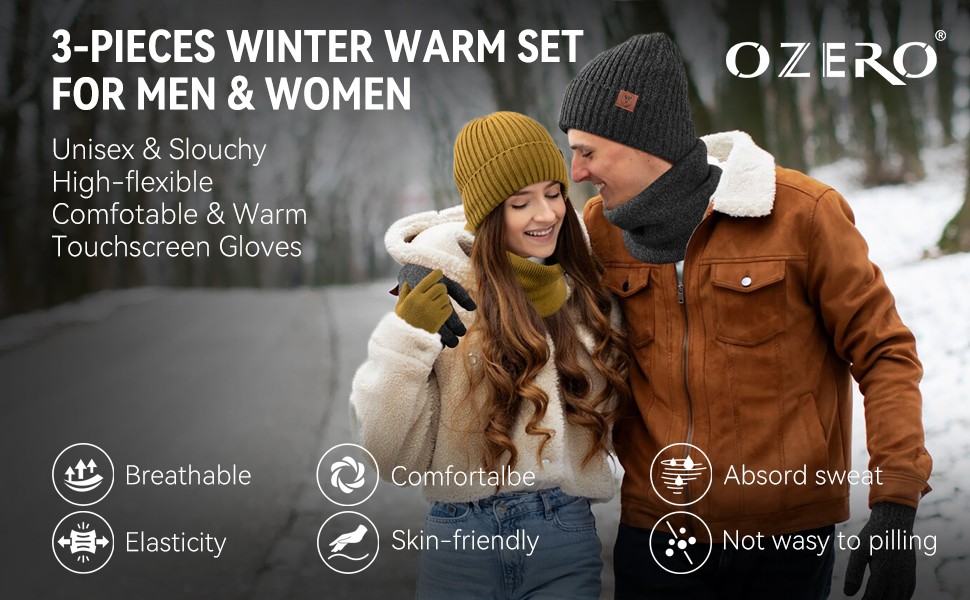 winter warm set for men and women