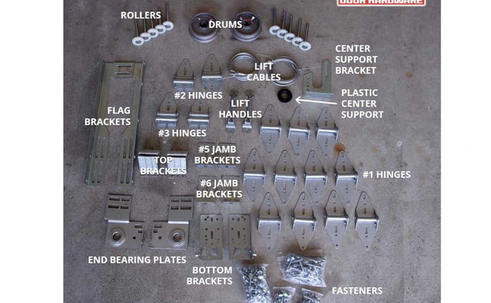 DURALIFT Garage Door Hardware Installation Kit for 16' by
