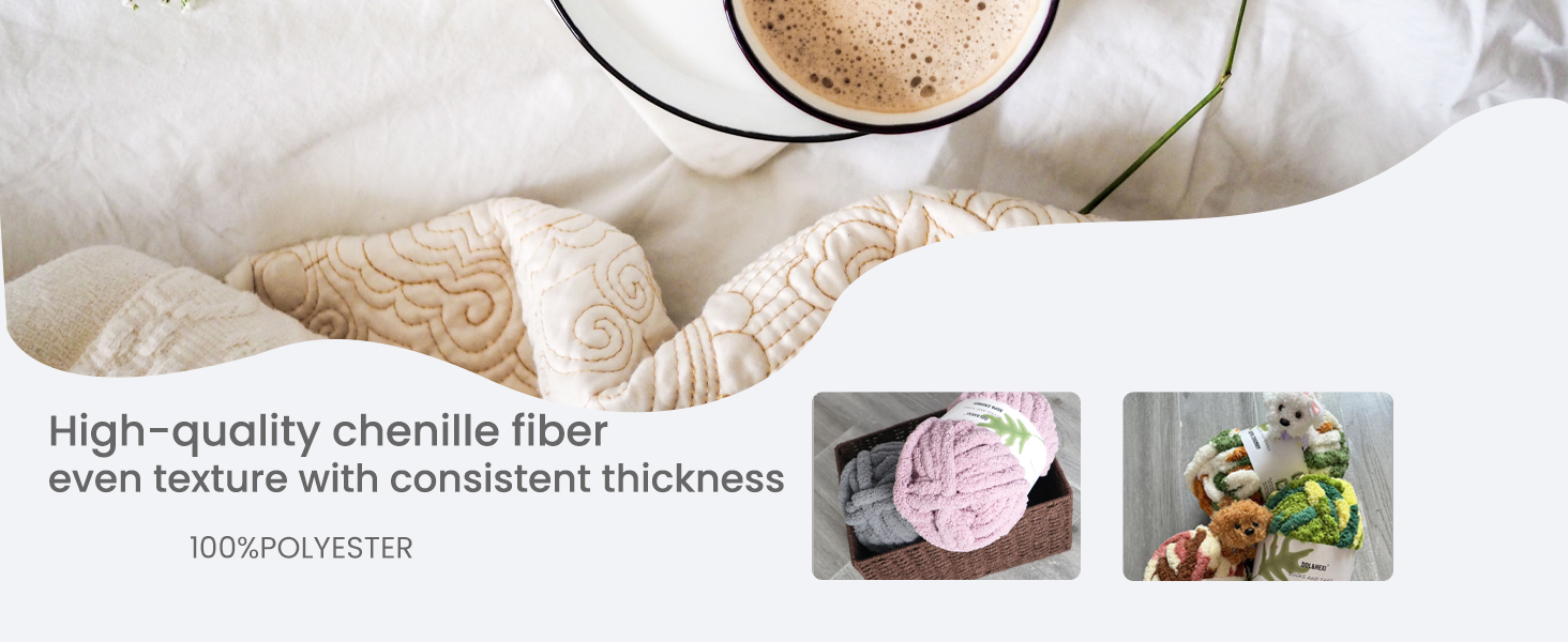 DDL&HEXI 210 Skeins Super Chenille Chunky Yarn for Blanket Making Jumbo Knitting Yarn Kit (2x8oz 226g per Bag)
| DDL 3266a45e 37de 4de9 9636 7feec3caca47. CR0,0,1464,600 PT0 SX1464 V1