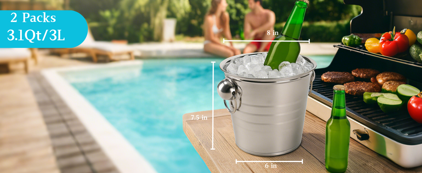 Ice Bucket with Handles