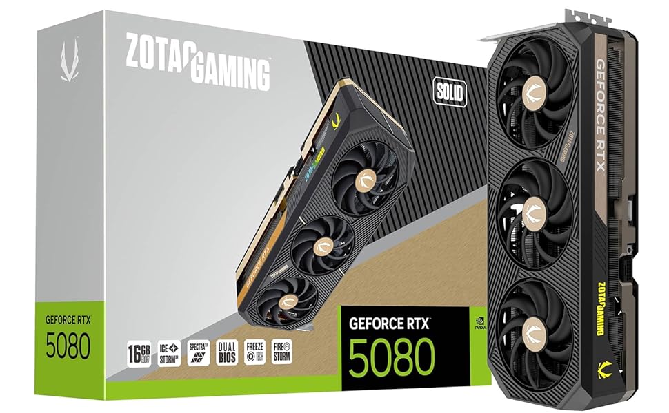 Amazon | ZOTAC GAMING GeForce RTX 5080 SOLID 16GB GDDR7