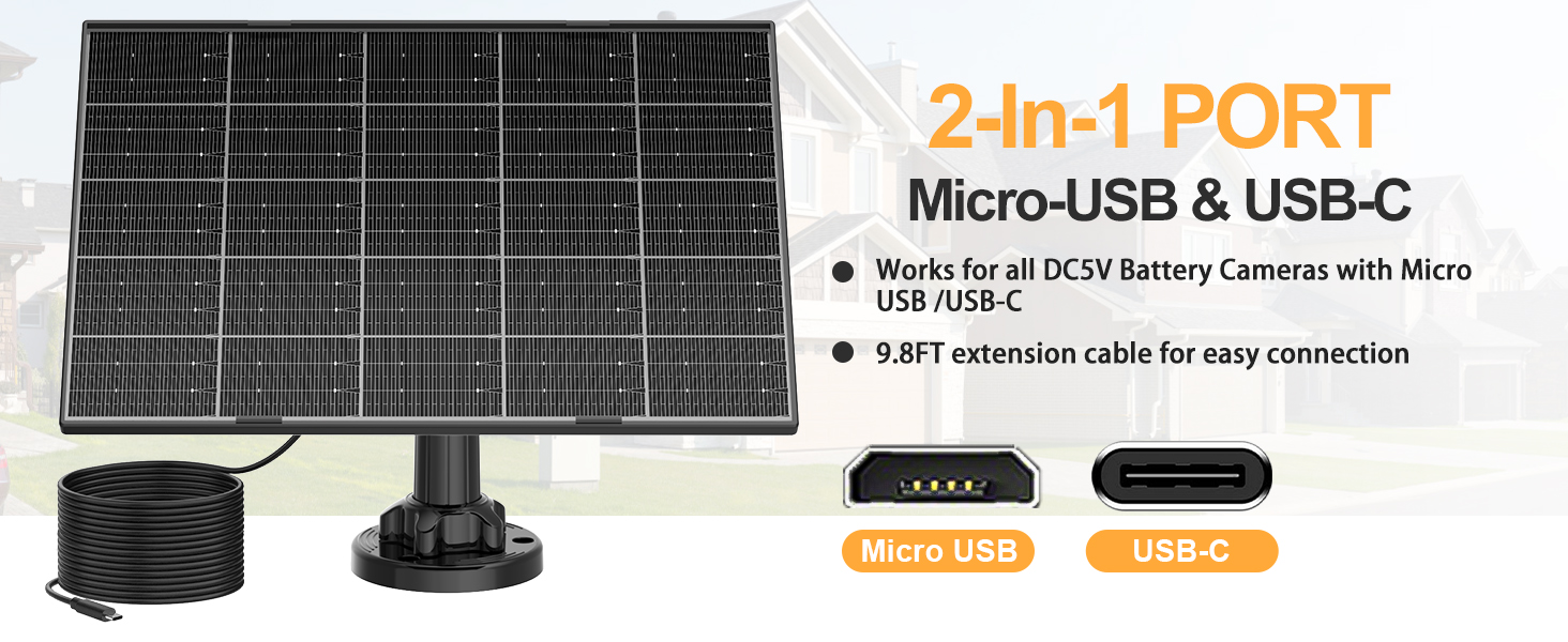 Solar Panel for Security Camera