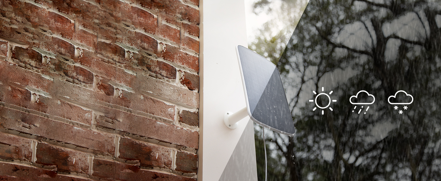 EZVIZ Panneau Solaire d'alimentation en Continu Caméra Surveillance sur