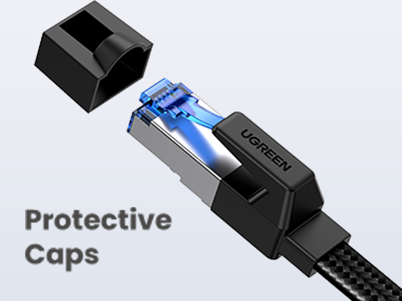 UGREEN Cat 8 Cable 3FT, Flat High Speed 40Gbps