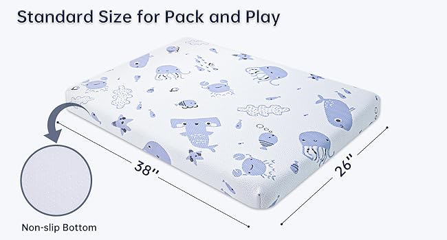 38x26 pack and play mattress