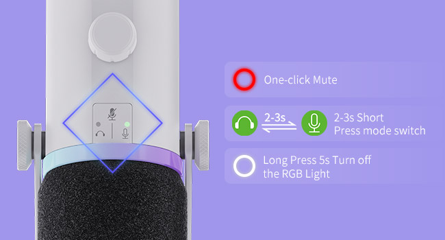 white dynamic mic