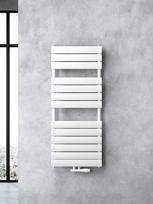 doporro Calefacción de baño 100x50cm Radiador de panel blanco ...