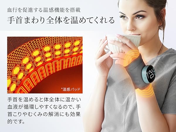Amazon | 【EMS×温熱ケア】Techlove ハンドモミ ハンドケア 手