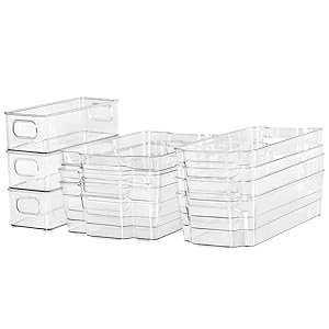 Refrigerator Organizer Bins - Cabinet Organizers and Storage, Freezer, Kitchen Cabinet