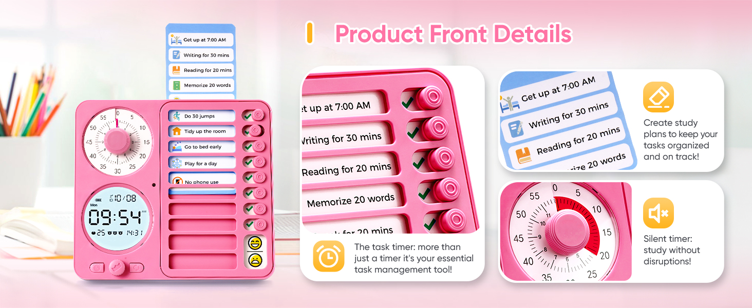 visual timer adhd planner task time kids tool austim
