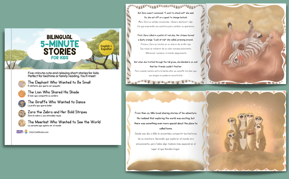 Spanish to English Bedtime Stories,Children's Bilingual Picture Book,English - Spanish Stories
