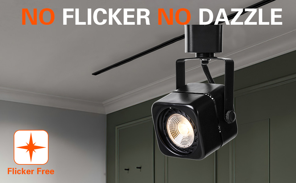 EAGLOD 10W Dimmable LED Track Lighting Heads,H Type Track Lighting Rail Ceiling Spotlight