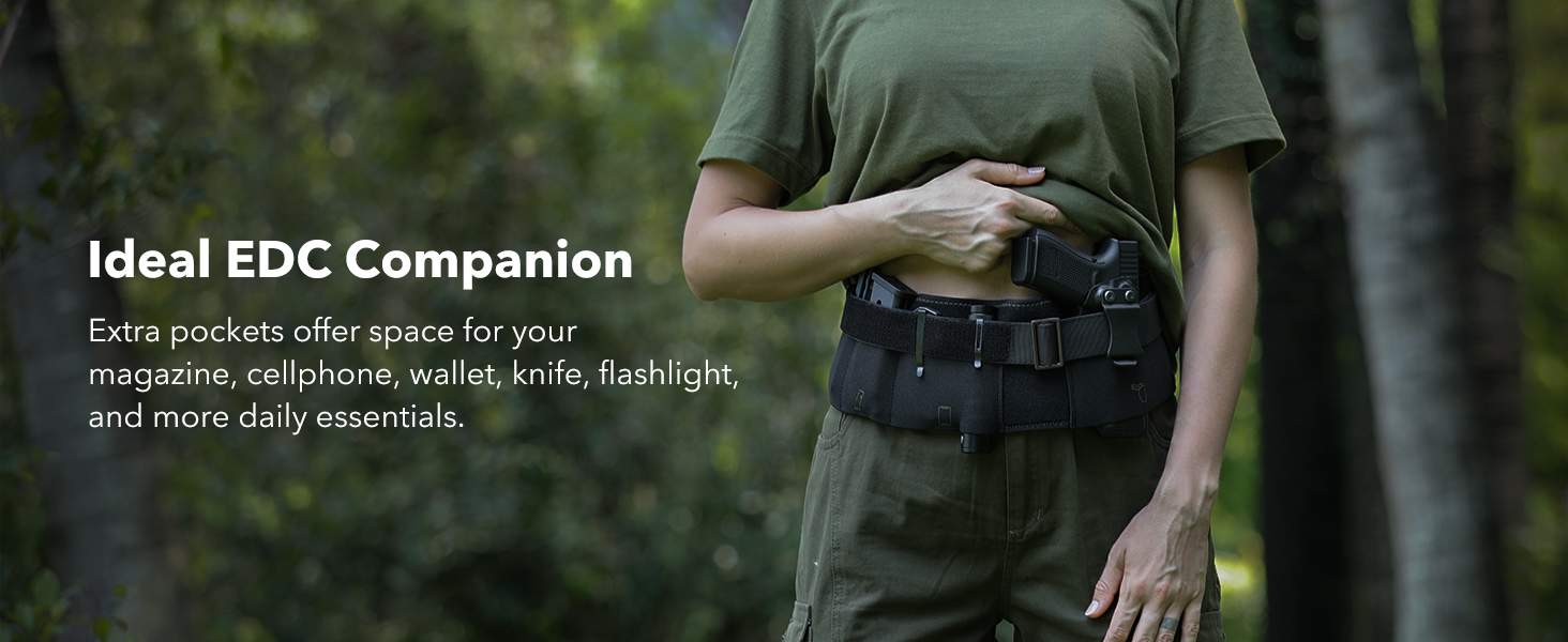 MUNALO Belly Band Holster for Women & Men Concealed Carry Gun Holsters Tactical