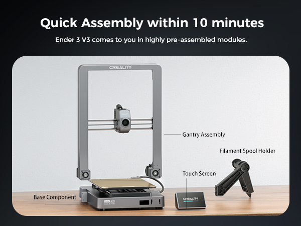 Official Creality Ender 3 V3 3D Printer with 600mm/s