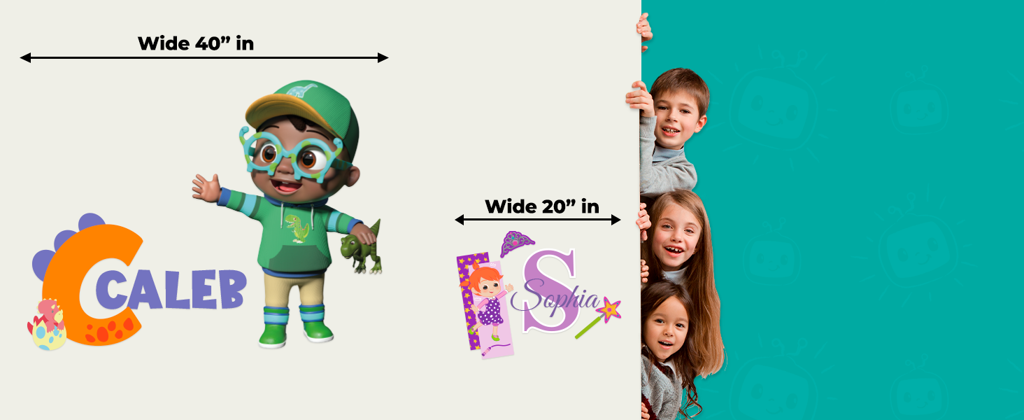 Multiple Font Custom Name & Initial JJ Kids Wall