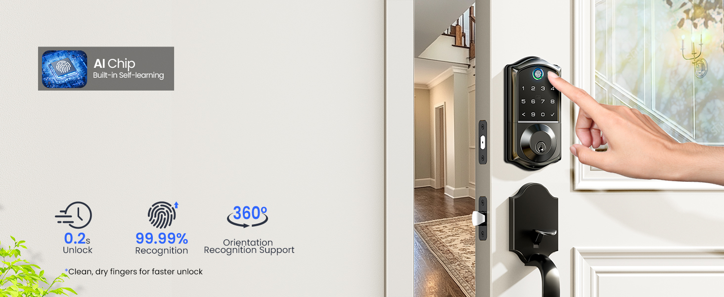 Veise Fingerprint Smart Door Lock