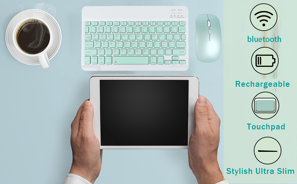 Wireless Keyboard and Mouse, UltraSlim Rechargeable