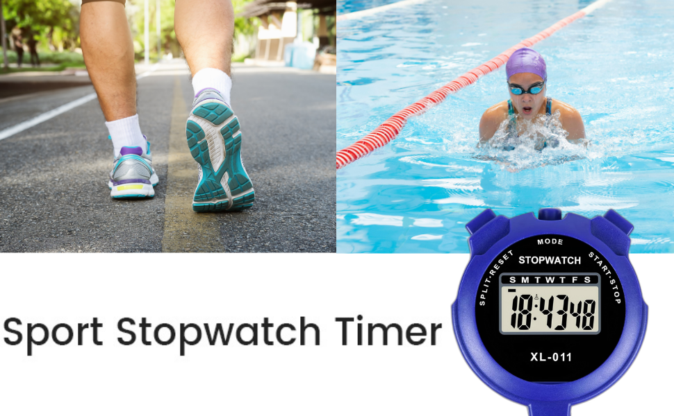 Haoyaa Digital Stopwatch Timer Large Three Row Display Athletics Racing BF5