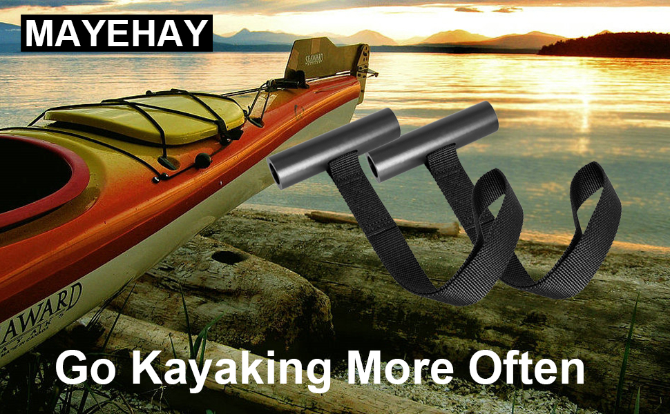 12" Kayak Straps 4 Pack Quick Hood Loops Trunk Anchor Great