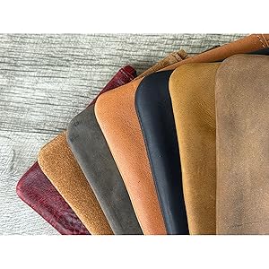 Amazon.com | Leather Pouch with Zipper (Whiskey Brown, 5.5