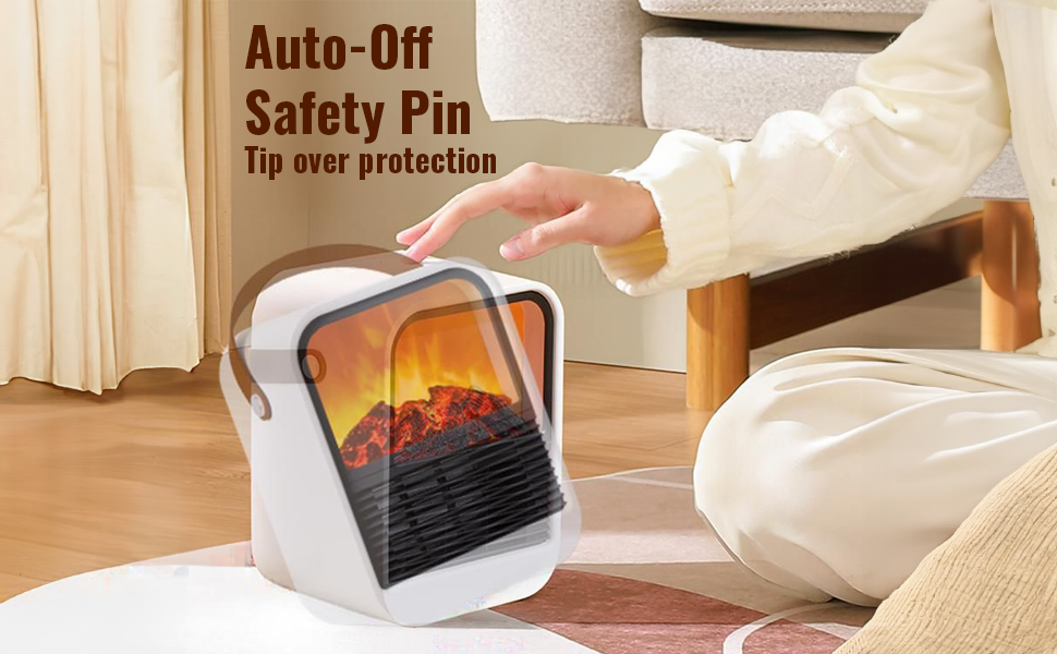 HOMESTA Portable Electric Fan Desk Heater Low Energy Consumption Desk