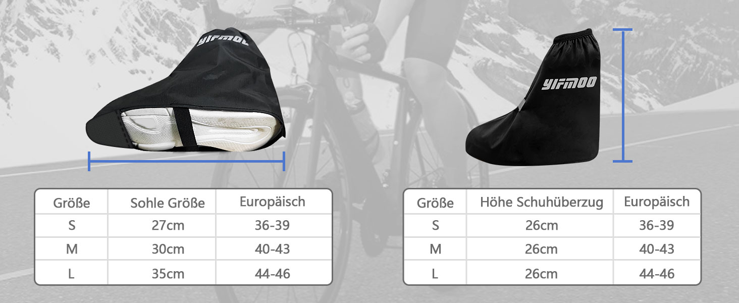 Schuhüberzug Größe