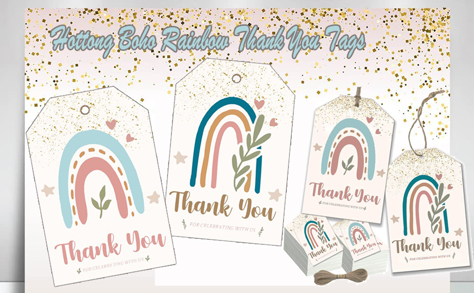 amazon-com-boho-party-thank-you-tags-boho-party-favor-decoration-50pcs-bohemian-thank-you-hanging-gift-wrap-tags-for-boho-rainbow-theme-birthday-wedding-baby-shower-mother-s-day-party-health for Free Printable Rainbow Thank You Tags Amazon.com : Boho Party Thank You Tags- Boho Party Favor Decoration, 50pcs Bohemian Thank You Hanging Gift Wrap Tags for Boho Rainbow Theme Birthday, Wedding, Baby Shower, Mother's Day Party : Health for Free Printable Rainbow Thank You Tags