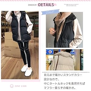 Amazon | [ワン アンブ] ダウンベスト レディース アウトドア