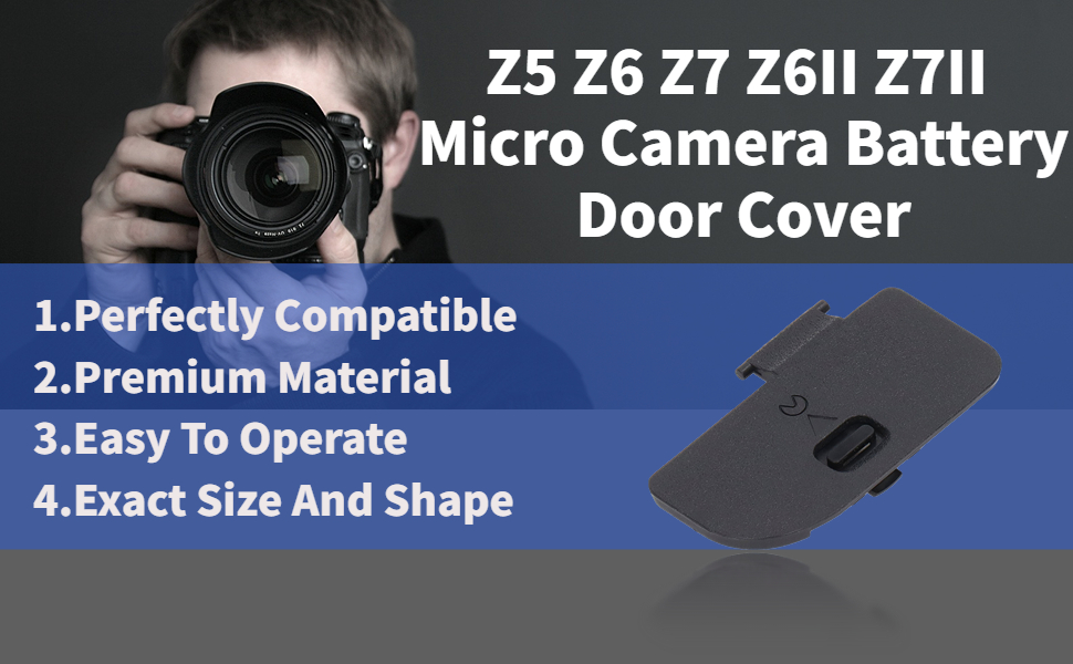 Z5 Z6 Z7 Z6II Z7II micro camera Battery Door Cover, Battery Door