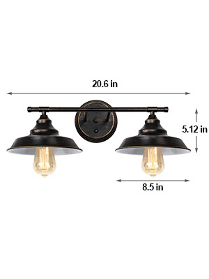 Industrial Light Fixture Wall Mount