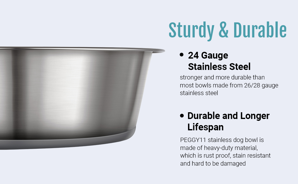 PEGGY11 Stainless Steel Bowl sturdy and durable