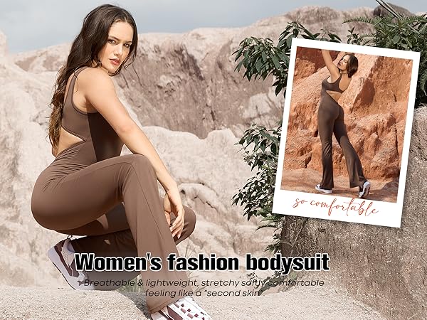 Amazon.com: YEOREO Women Sleeveless Flare Jumpsuits Sexy