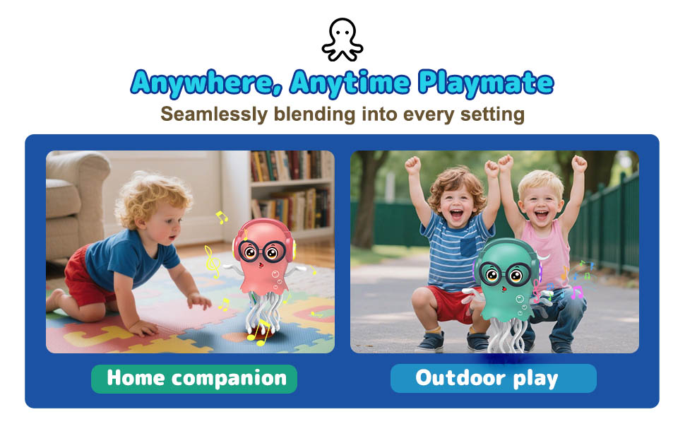 dancing jellydancer baby toy magic crawling jellydancer tummy time toy 3 Year Old Girl Kids Boy