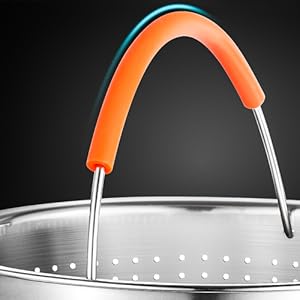 Instant pot accessories 8 qt; instant pot egg rack; silicone steamer basket for pot; cooking steamer