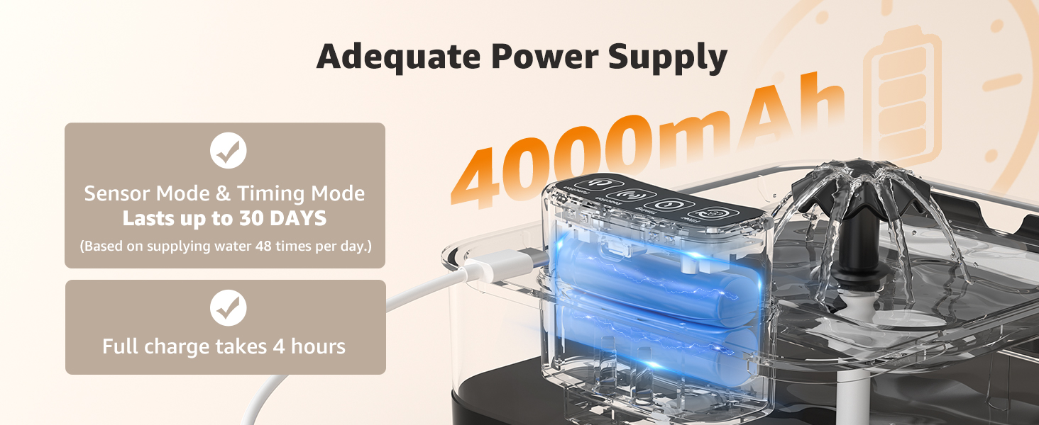 cat water fountain wireless