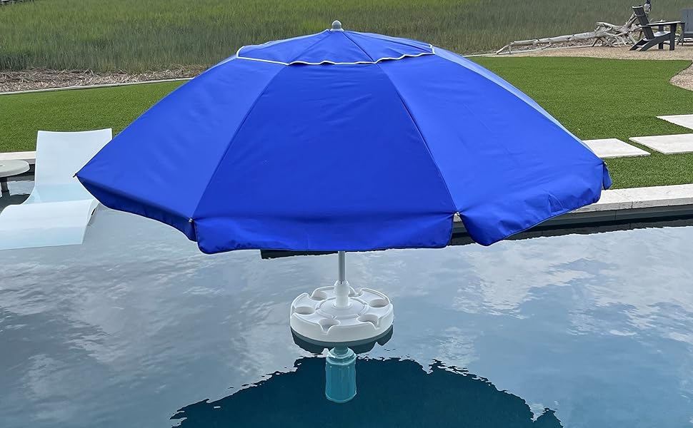 The Swimbrella™ Floating Pool Umbrella! Combine The