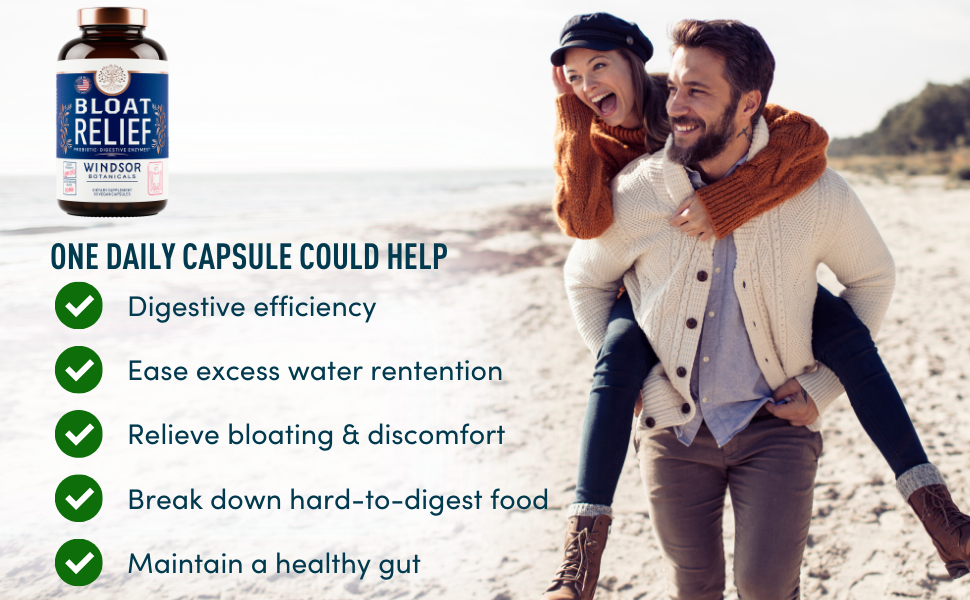 Bloat Relief Probiotic and Digestive Enzymes Anti