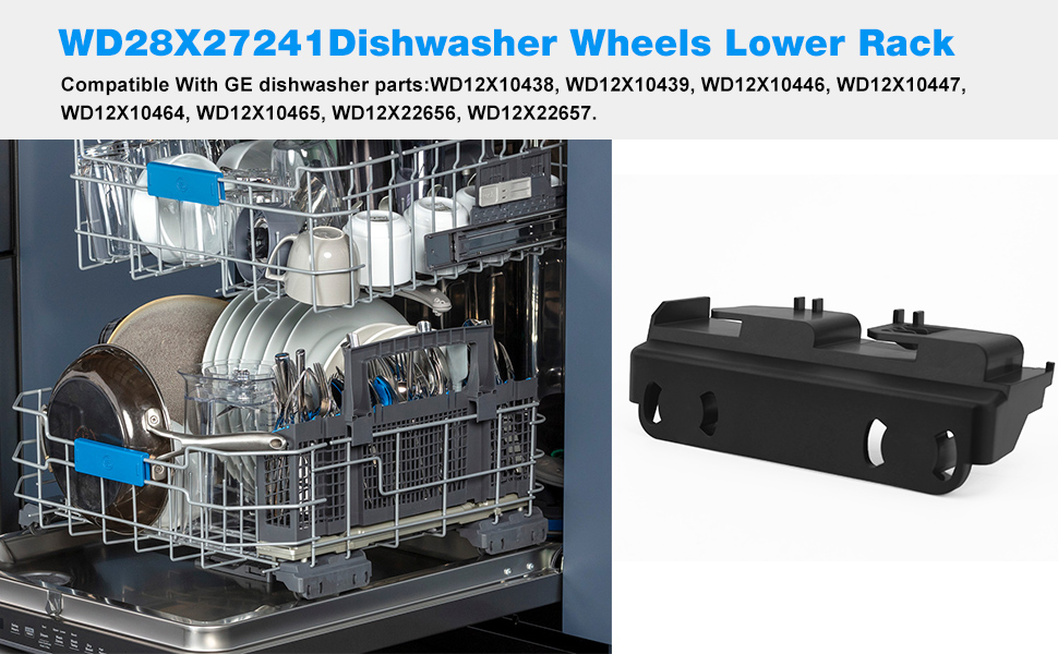 WD28X27241 GE Dishwasher Wheels Lower Rack FOR GE,Hotpoint