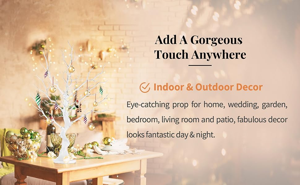 manzanita tree centerpiece