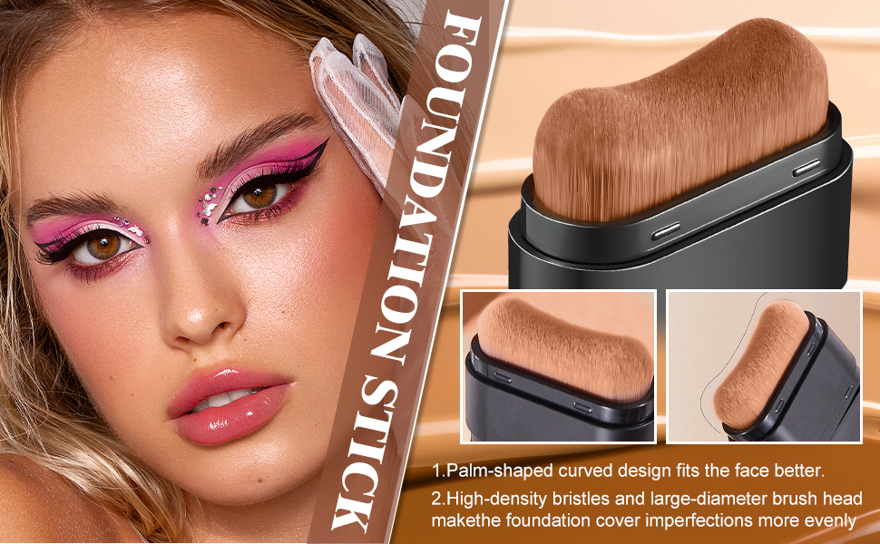 Face Foundation Contour Stick,Creamy Full Coverage