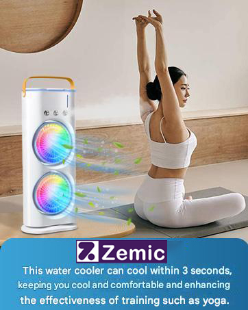 rechargeable fan with led light